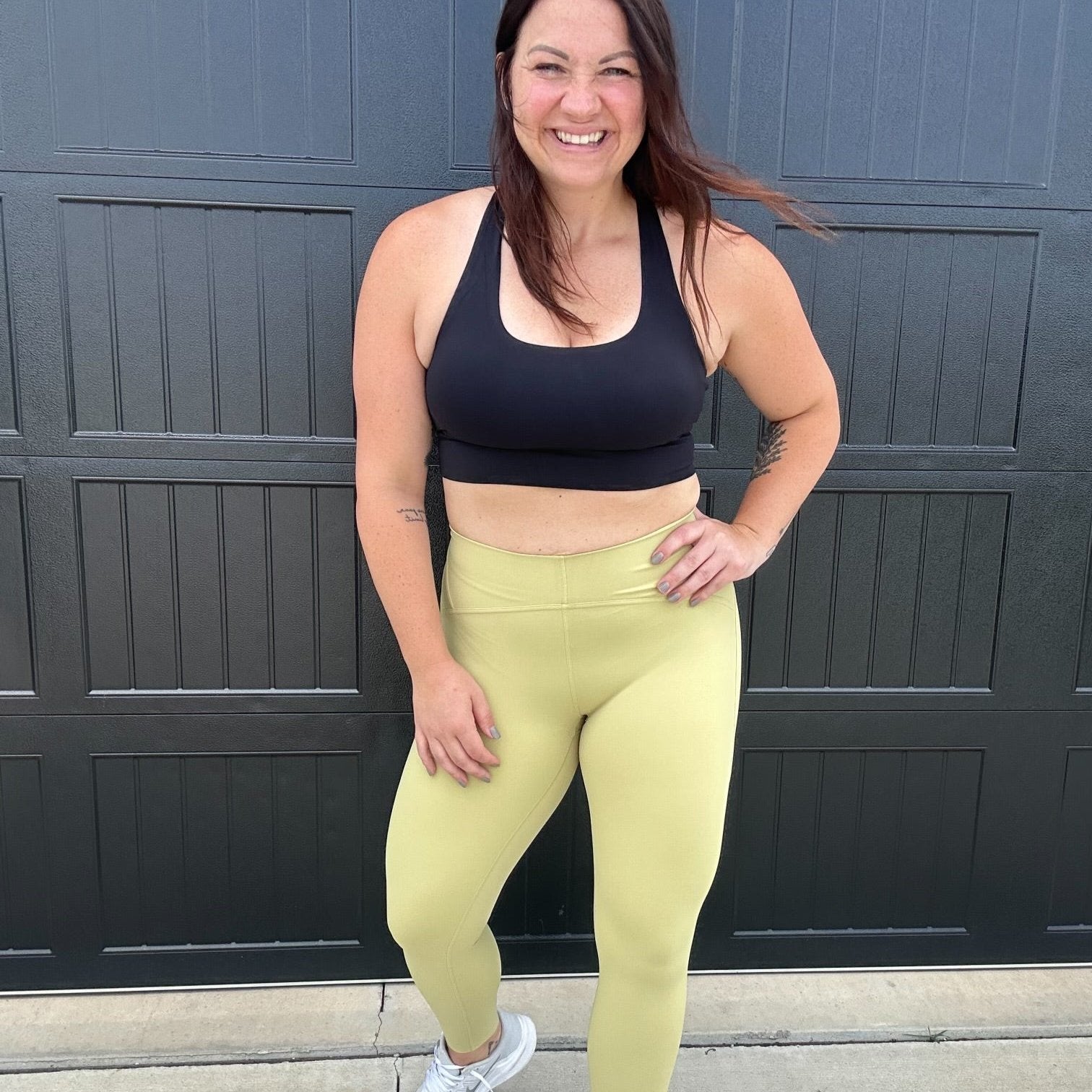 The Whitney Leggings - Light Lime Green